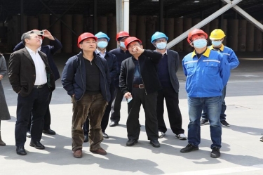 生态环境部科财司副司长付川一行考察由德信体育承担的国家科技重大专项示范工程